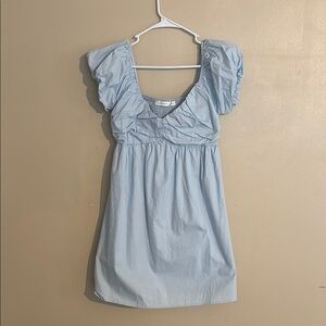 Altar’d State Baby Blue Puff Sleeve Dress